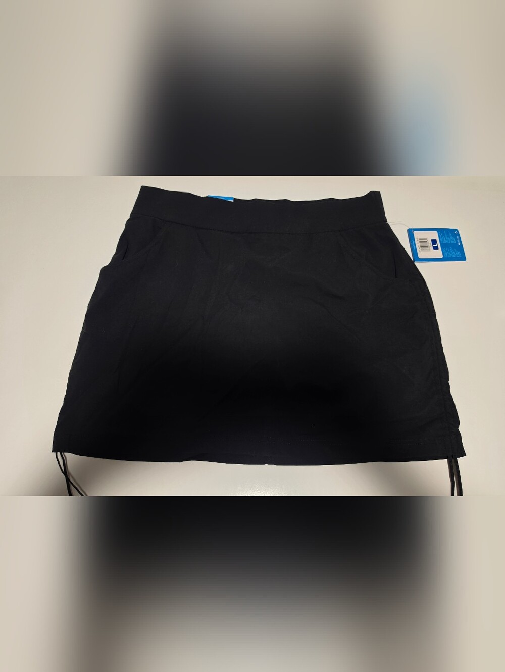 NWT Columbia Omni-Shade Active Fit Skort Black Large L Hiking Golf Travel